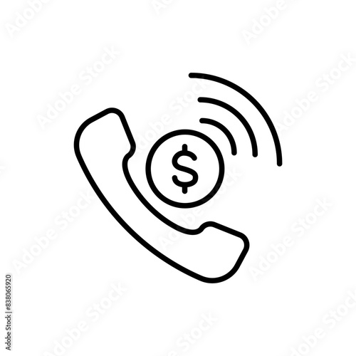 Passive income outline icons, minimalist vector illustration ,simple transparent graphic element .Isolated on white background