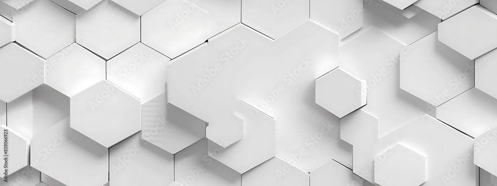 abstract white elegant background with hex pattern