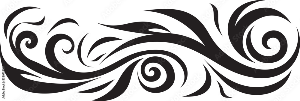 Abstract Tribal Design Ethnic Polynesian Logo Stripe Pattern Logo Tribal Tattoo Icon Abstract Tribal Design Ethnic Polynesian Logo Stripe Pattern Logo Tribal Tattoo Icon