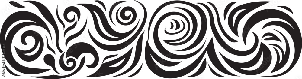 Polynesian Tattoo Design Abstract Ethnic Emblem Tattoo Icon Tribal Stripe Logo