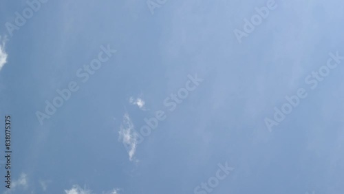 Wallpaper Mural White clouds float across blue sky. Horizontal Full HD video. Time lapse video for meditation. Screensaver for computer screen, smartphone. Concept of nature, faith in god, relax	Copy space for text Torontodigital.ca