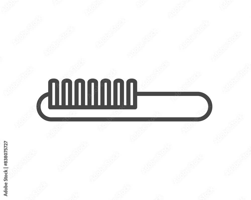 Vector graphic icons of beauty in the form of combs for massage or darsonval procedures.