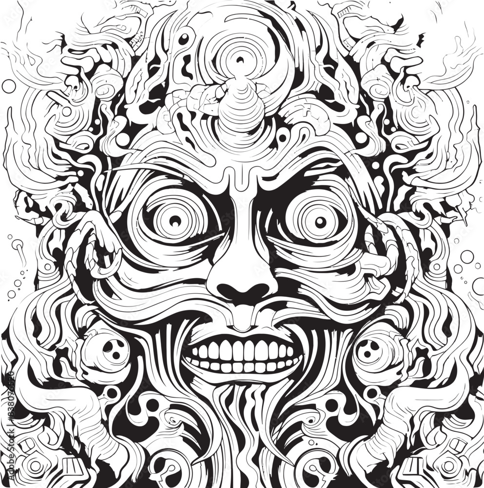 Gothic Grotesque Psychedelic Nightmare Graphic Art and Design Trance of Nightmares Psychedelic Coloring Book and Icon Design Gothic Grotesque Psychedelic Nightmare Graphic Art and Design Trance of Nightmares Psychedelic Coloring Book and Icon Design