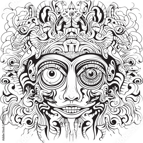 Kaleidoscope of Nightmares Coloring Book and Iconic Designs Phobia Fantasies Nightmare Coloring and Icon Design