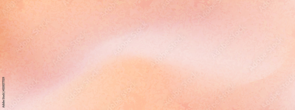 Peach gradient grain background with abstract wave. Nude, peach and apricot gradient soft color. Warm fuzz bg for wallpaper. Vector illustration Peach gradient grain background with abstract wave. Nude, peach and apricot gradient soft color. Warm fuzz bg for wallpaper. Vector illustration