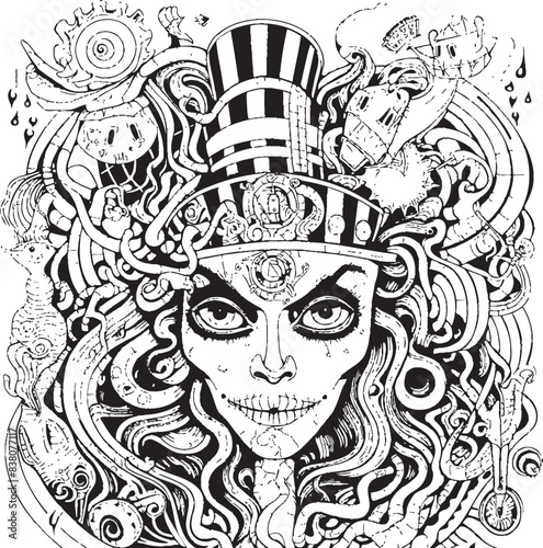 Nightmare Visions Surreal Coloring Book and Design Collection Midnight Madness Psychedelic Nightmares Coloring Adventure