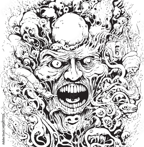 Chromatic Nightmares Psychedelic Graphic Art and Icon Design Nightmare Hues A Psychedelic Coloring Book and Design Collection