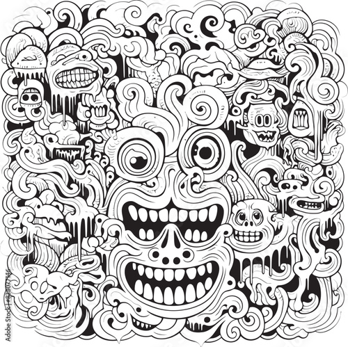 Twisted Reveries Psychedelic Nightmare Coloring and Iconic Art Cosmic Nightmares Psychedelic Coloring Book and Iconic Design