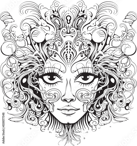 Chaos Unleashed Psychedelic Nightmare Art and Iconic Designs Dreamscape Chronicles Psychedelic Coloring Book and Iconic Design