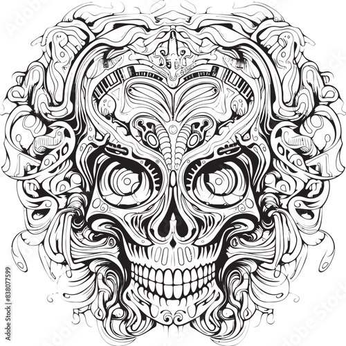 Enigmatic Nightmares Psychedelic Nightmare Art and Iconic Designs Ethereal Shades Psychedelic Coloring Book and Iconic Art