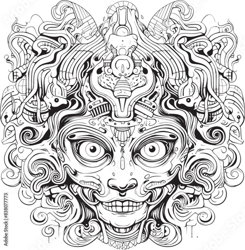 Twilight Nightmares Psychedelic Nightmare Art and Iconic Designs Psychedelic Odyssey Nightmare Coloring Book and Iconic Design