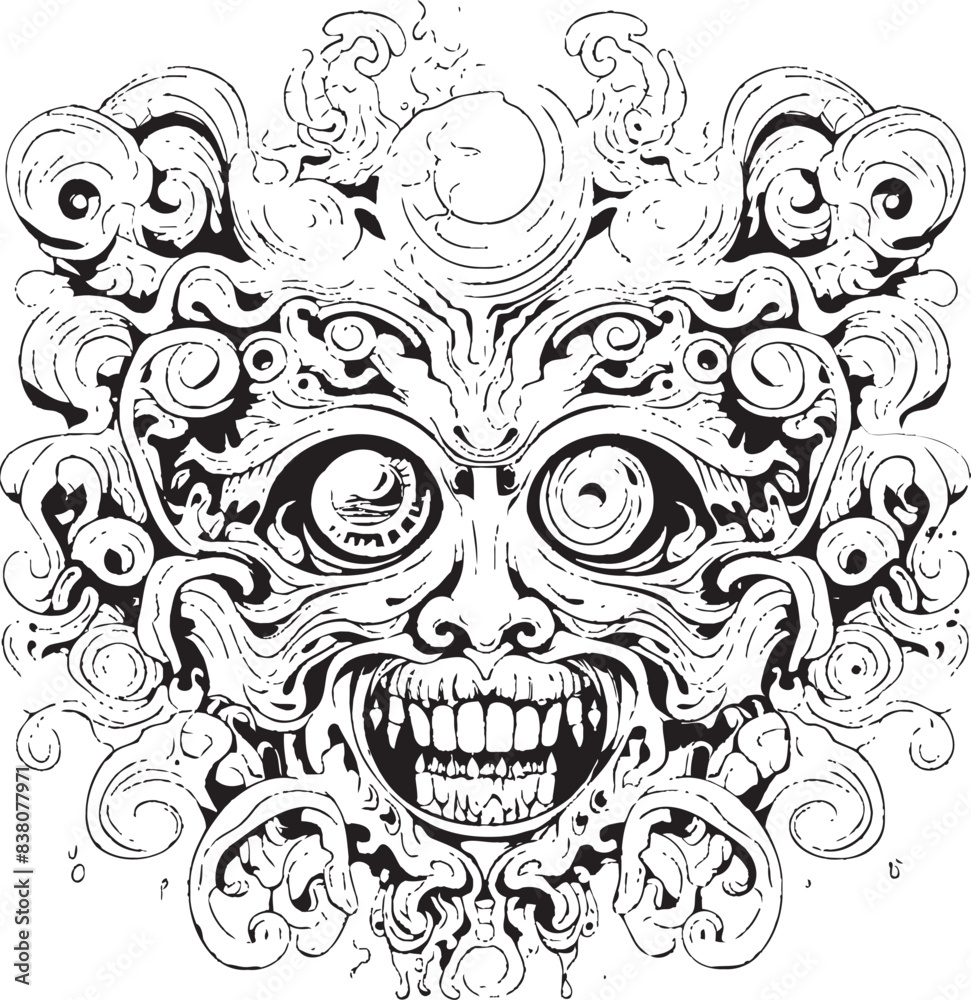 Ethereal Phantoms Nightmares in Graphic Design Twisted Reveries Psychedelic Nightmare Coloring Book and Icon Ethereal Phantoms Nightmares in Graphic Design Twisted Reveries Psychedelic Nightmare Coloring Book and Icon