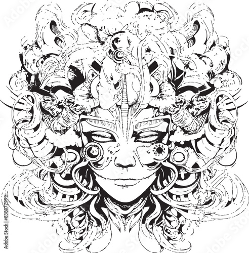 Surreal Reveries Nightmare Coloring Book and Iconic Design Nightmare Fusion Psychedelic Art and Iconic Design Collection
