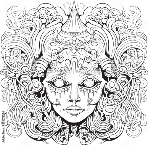 Arcane Nightmares Coloring Book and Iconic Nightmare Designs Dreamscape Descent Psychedelic Art and Icon Design Collection