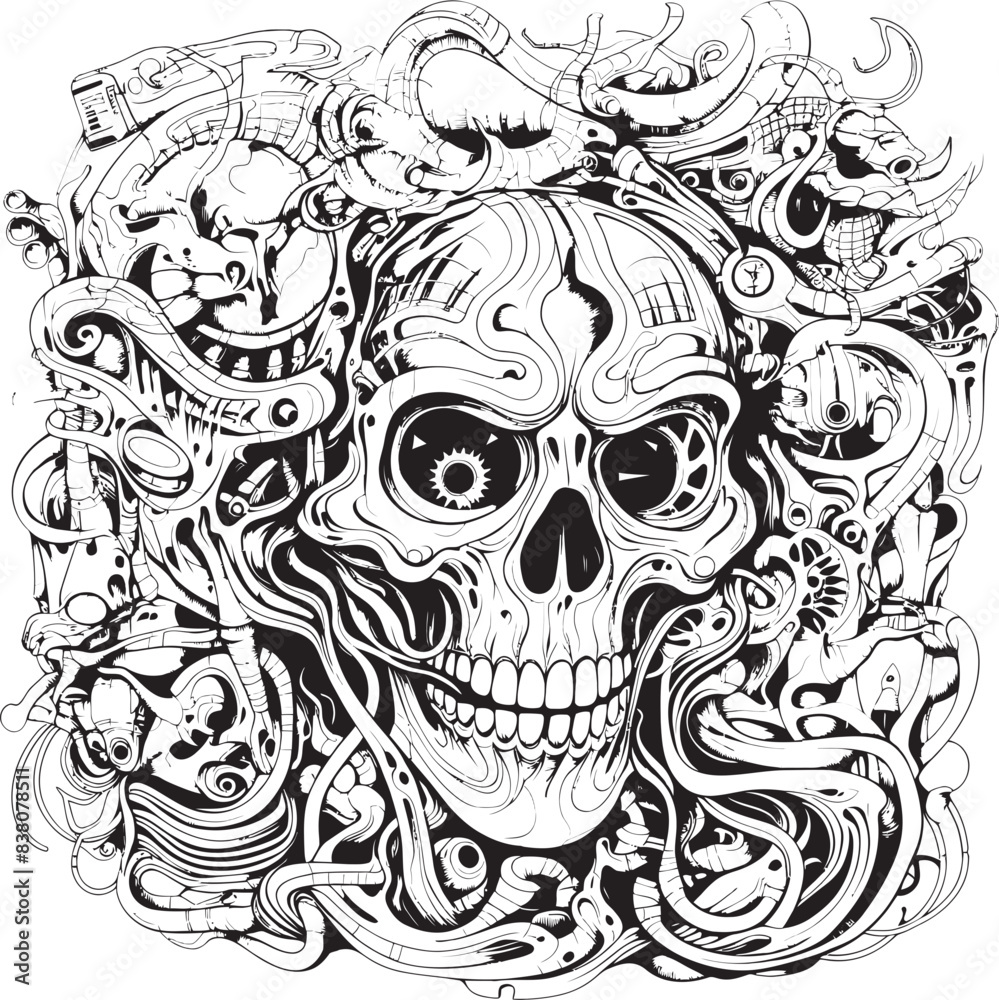 Nightmare Mosaic Psychedelic Nightmares in Graphic Art Illusionary Horrors Coloring Book and Iconic Nightmare Designs Nightmare Mosaic Psychedelic Nightmares in Graphic Art Illusionary Horrors Coloring Book and Iconic Nightmare Designs