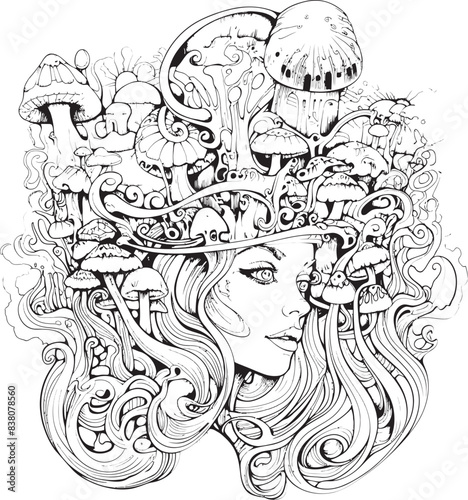 Surreal Reveries Coloring Book and Iconic Nightmare Designs Nightmare Fusion Psychedelic Art and Icon Design Collection