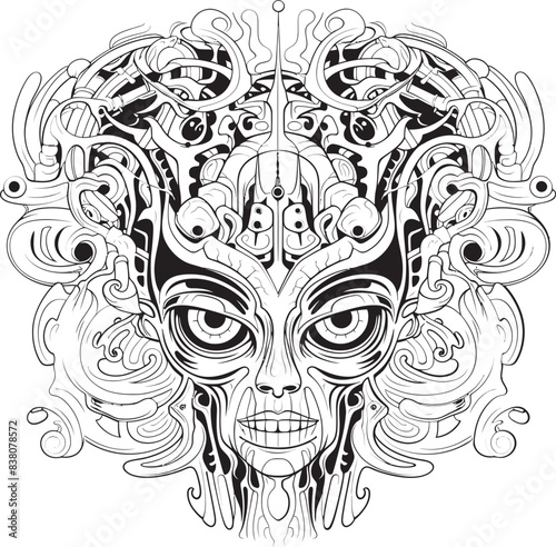 Psychedelic Terror Nightmare Inspired Designs and Icons Midnight Whispers A Journey into Psychedelic Nightmares