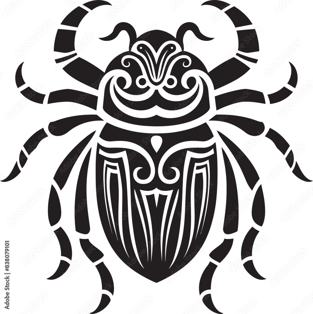Fototapeta premium Scarab Dreamscape Logo and Icon Design Spectral Scarab Icon Design and Graphic Art