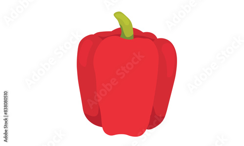 red pepper isolated on white