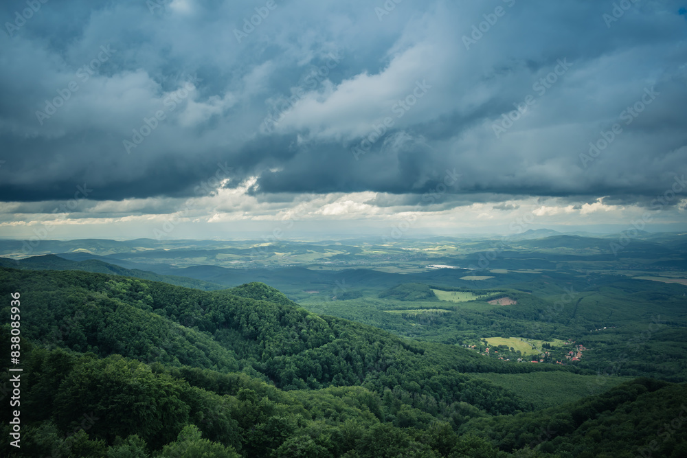 View from the Galyatető lookout View from the Galyatető lookout
