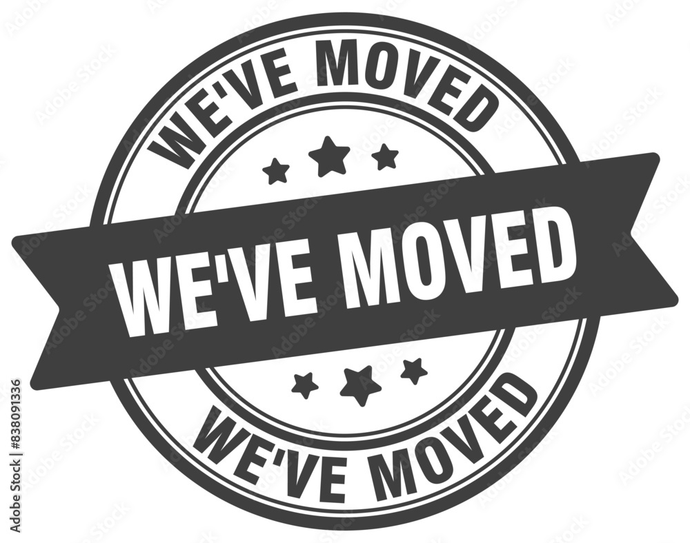 we've moved stamp. we've moved label on transparent background. round sign we've moved stamp. we've moved label on transparent background. round sign