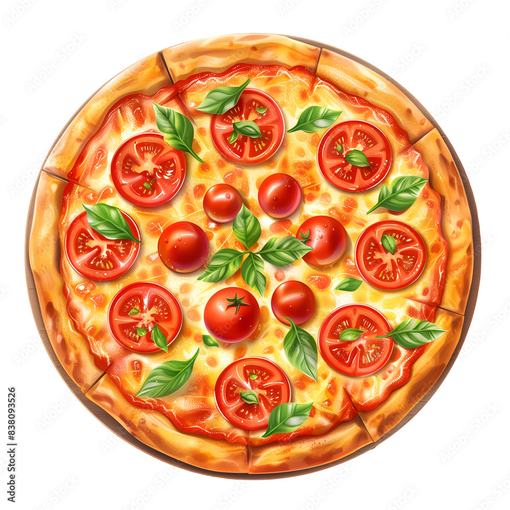 Freshly Made Tomato and Basil Pizza Ready to Cook, Isolated on a Transparent Background, Graphic Resource Freshly Made Tomato and Basil Pizza Ready to Cook, Isolated on a Transparent Background, Graphic Resource