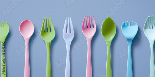 Biodegradable Beauties  Attractive individuals model different types of reusable cutlery  showcasing the chic and eco-friendly alternative to single-use plastics
