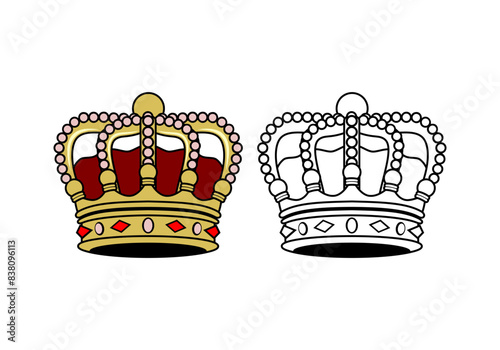 Fotografía King Crown Design Illustration vector eps format , suitable for your design needs, logo, illustration, animation, etc