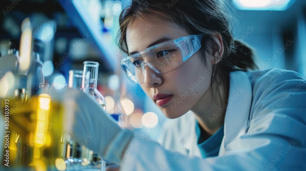 Professional health care researchers working in life of medical science laboratory, technology of medicine chemistry lap Professional health care researchers working in life of medical science laboratory, technology of medicine chemistry lap