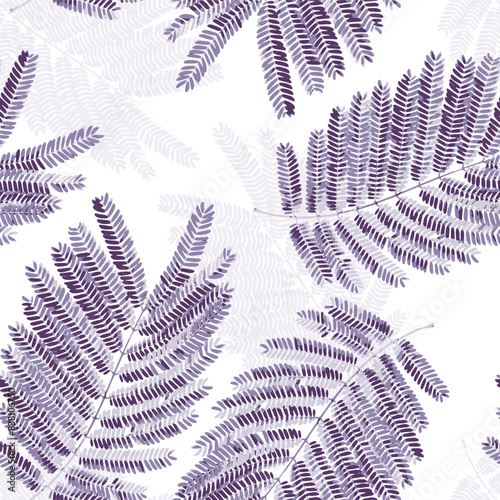 seamless fern violet mirror and shadows effect leaves background pattern designs