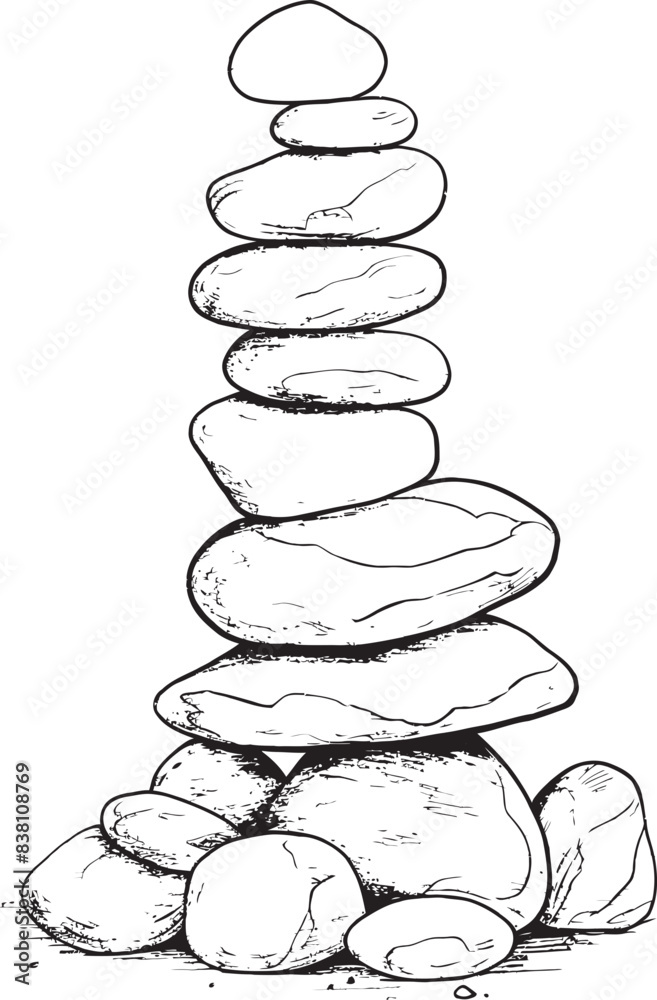 Artistic Pebble Sculpture Abstract Graphic Icons Tranquil Zen Garden Stack Minimal Logo Art Artistic Pebble Sculpture Abstract Graphic Icons Tranquil Zen Garden Stack Minimal Logo Art
