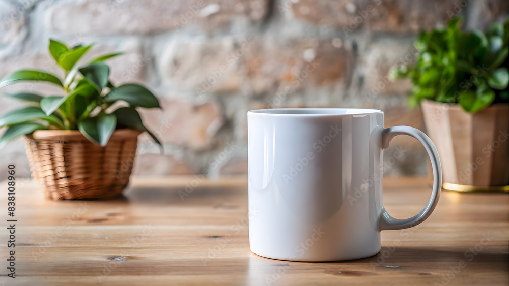 Mockup template of white ceramic mug Mockup template of white ceramic mug