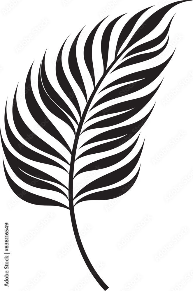 Tropical Plant Leaves Vibrant Iconic Symbolism Exotic Leafy Greenery Modern Graphic Element Tropical Plant Leaves Vibrant Iconic Symbolism Exotic Leafy Greenery Modern Graphic Element