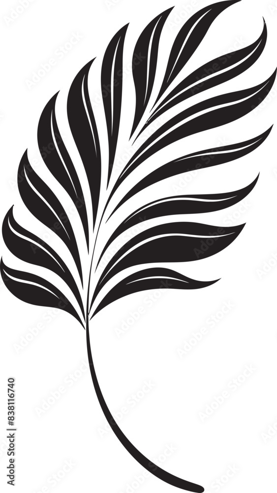 Obraz premium Botanical Harmony Natural Graphic Creation Vibrant Leaf Symbolism Modern Logo Expression