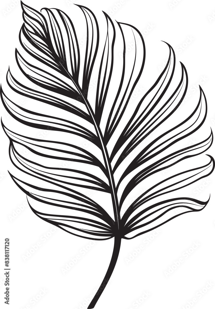 Tropical Plant Art Creative Logo Vision Colorful Foliage Flora Contemporary Design Tropical Plant Art Creative Logo Vision Colorful Foliage Flora Contemporary Design