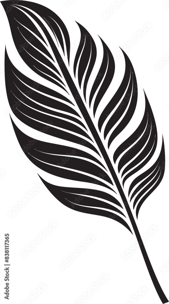 Obraz premium Tropical Leaf Essence Symbolic Design Harmony Creative Creation