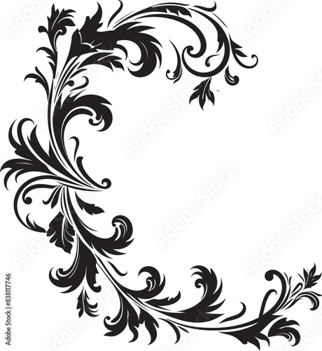 Elegant Victorian Corner Detail Timeless Craft Classic Vintage Floral Corner Artisanal Touch