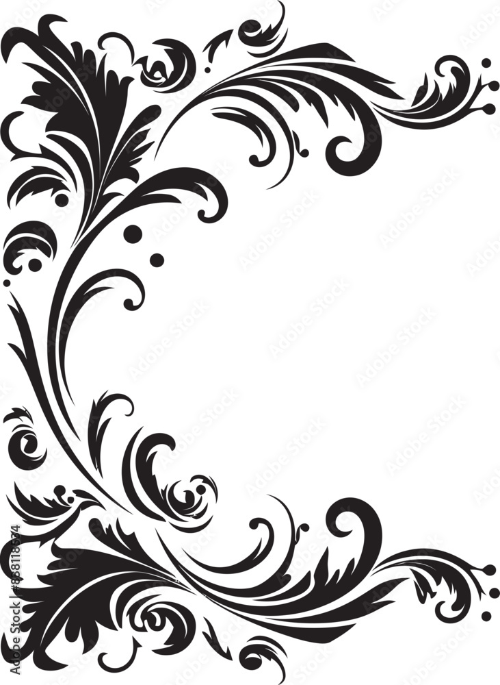 Retro Floral Corner Emblem Echoes of Stylish Sophistication Elegant Victorian Corner Detail Time Honored Craft in Every Line Retro Floral Corner Emblem Echoes of Stylish Sophistication Elegant Victorian Corner Detail Time Honored Craft in Every Line
