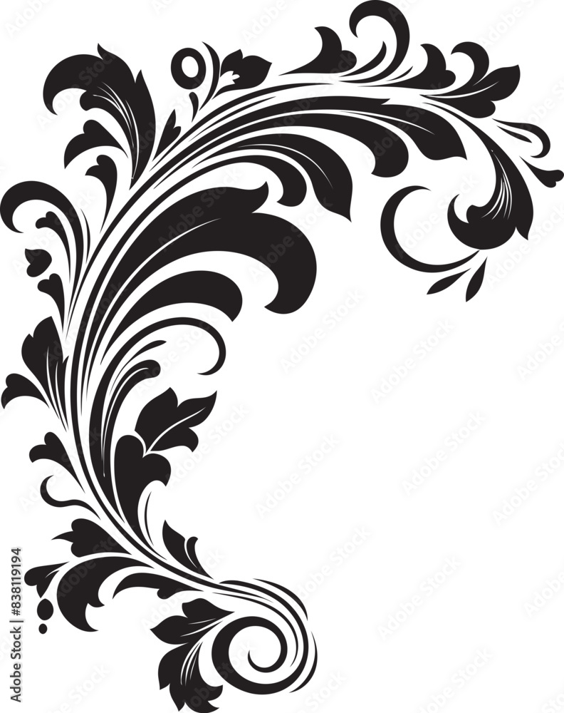 Victorian Corner Ornament Embracing the Elegance of a Bygone Era Antique Floral Corner Symbol A Symbolic Representation of Artistry Victorian Corner Ornament Embracing the Elegance of a Bygone Era Antique Floral Corner Symbol A Symbolic Representation of Artistry