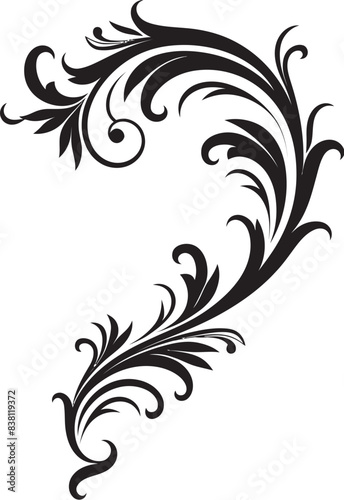 Elegant Retro Corner Floral Iconic Expression Revisited Ornate Victorian Floral Corner Exquisite Artistry Embodied