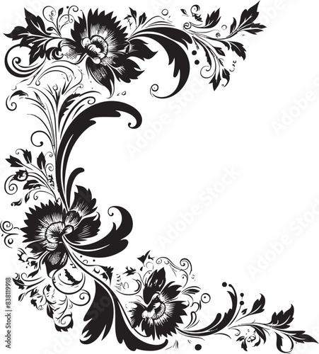 Vintage Floral Detail Redesigning Timeless Elegance Victorian Corner Ornament Legacy of Classic Artistry