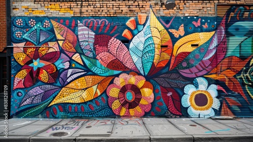 Urban Street Art: Highlight the creativity and vibrancy of urban street art,