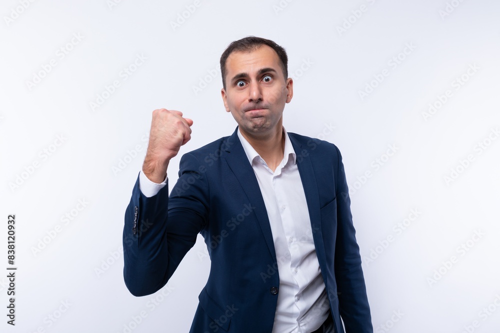 European 40 year old business man showing his confidence European 40 year old business man showing his confidence