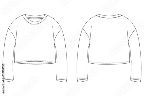 Women hoodie, sweatshirt, pullover vector template isolated on a grey background design