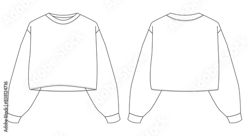Women hoodie, sweatshirt, pullover vector template isolated on a grey background design