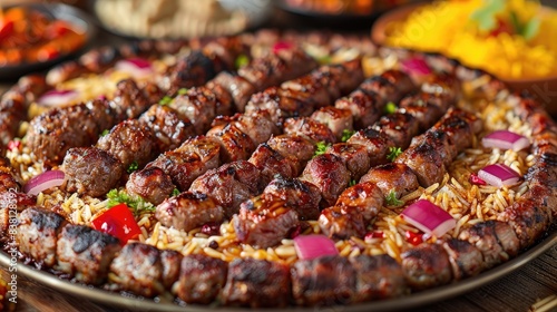 Middle Eastern Suhoor or Iftar meal 
