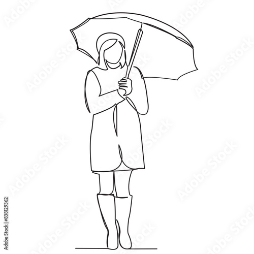 girl under an umbrella