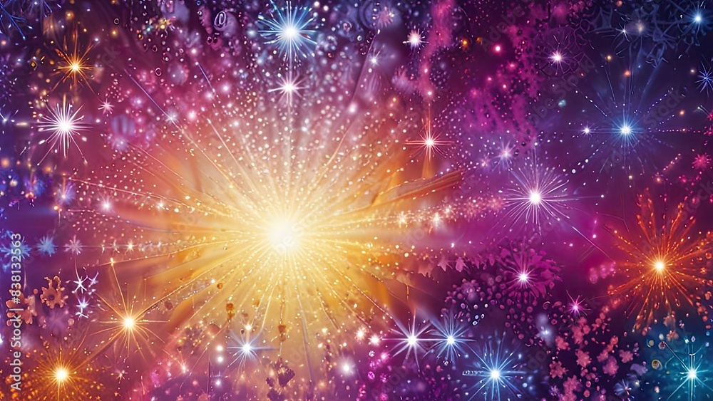 Fototapeta premium background with fireworks