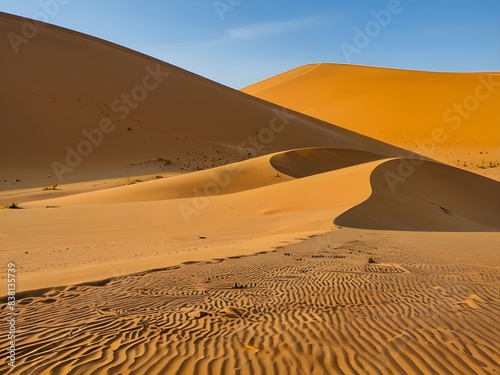 shifting sand dunes photo