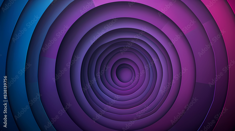 Background with circular layers vector image